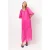 Dante6 Tilda Open Back Detailed Maxi Dress Fuchsia Pink