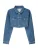 Bershka Tussenjas  blauw denim
