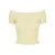 Urban Classics Dames/Dames Geribd Off Shoulder T-shirt (Zacht Geel)