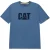 Caterpillar Merkenlogo Katoenen Heren Blauwe T-shirt