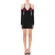 Moschino Red Hearts Stretch Viscose Dress Black