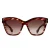 Tom Ford Elvira FT1217 55T gekleurde zonnebril havana bordeaux gradiënt