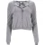 RED Valentino vest met strik in grijze wol