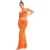 Missy Empire Dames/Dames Gehaakte Uitgesneden Slanke Maxi Rok (Oranje)