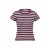 America Today gestreepte top – donkerrood/lila