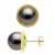 Oorbellen – Surroundings Sleek – Prestige – Geel Goud 375 – Echte Gecultiveerde Tahiti Parel Rond 9-10 mm