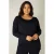 Base Level Curvy basic longsleeve Aso donkerblauw