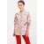 Abstracte Print Losse Fit Hemd met Pocket