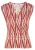 LASCANA Top  vuurrood / wit