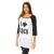 Dames-T-shirt met 3/4 mouwen en boothals 10DML0381