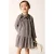 Mango Kids geruite korte A-lijn jurk met ruches – marineblauw/ecru/rood