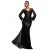 Puffermouw Jurk Versierd Met Sequins Dames Goddiva Maxi