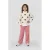 Orange Stars casual broek – lichtroze/ecru