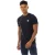 Aquascutum Heren-T-shirt met logo op de borst en ronde hals (Marine, Wit)