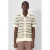 QS regular gestreepte casual overhemd gebreid ecru