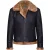 Heren B3 Aviator echt schapenvachtleer vliegend jack-Oxford