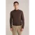 WE Fashion gebreide trui met wol donkerbruin