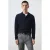 Mango Man wollen regular fit gebreide trui met kabels – marine