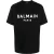 Balmain Paris Bold Brand Logo Zwart T-shirt
