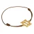JOSH V armband goudkleurig/bruin