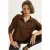 Ontspannen Pasvorm Rits Kraag Gebreide Sweatshirt