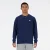 new balance Sweatshirt ‘Essentials’  donkerblauw / wit
