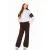 Retour Jeans oversized sweater met tekst – lichtblauw