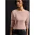 Street One Dames Basic shirt met lange mouwen in Roze