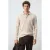 Mango Man regular fit gebreide trui met wol – naturel wit