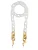 Cheeky Chain Munich Ketting ‘Icy Gold’  goud / transparant