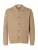 SELECTED Gebreid vest ‘SLHMike’  lichtbruin