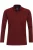 Redmond Casual Poloshirt lange mouw rood, Effen