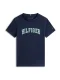TOMMY HILFIGER Shirt ‘VARSITY’  navy / lichtgroen / wit