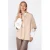 Poools gebreid kimono vest met wol – beige