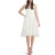 PINKO Zatchbell Abito Organza Stampa White