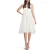 PINKO Zatchbell Abito Organza Stampa White