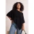 Trendyol Curve Dames Zwart Effen Mouwloos Oversized Grote maten Blouses