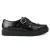 TUK Pointed Creeper Black Leather Monk Buckle Platform Shoes – A8520