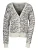 MADELEINE Gebreid vest  grafiet / wolwit