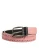 Dolce & Gabbana Roze Leren Gaatjes Detail Gespriemel Tailleband