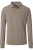 Redmond Poloshirt lange mouw beige, Effen