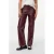 VERO MODA wide leg high waist coated broek donkerrood