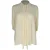 Celine Vintage Blouse met ingebouwde strik in pastelgeel acetaat