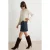 TRENDYOLMİLLA Dames Grijs Effen Lang Regular fit Blouses