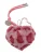Seidenfelt Sleutelhanger  eosine / rood