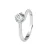 Solitaire 4 mm Zirkoniumoxide Serti 4 Klauwen Sieraden Zilver 925 Verstelbaar – Desire