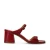 Sacha leren muiltjes rood