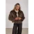 NUKUS faux fur jas bruin