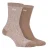 Jeep – Set van 2 superzachte sokken voor wandelschoenen voor dames – Tan / Cream