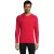 SOLS Heren Sport T-shirt met lange mouwen (Rood)